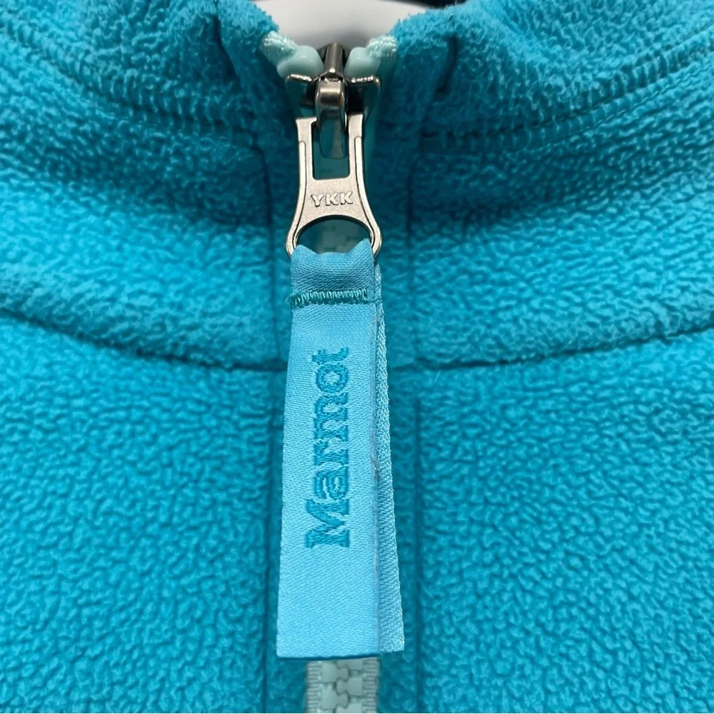 Marmot Teal Full-Zip Fleece Jacket Youth Size Large
